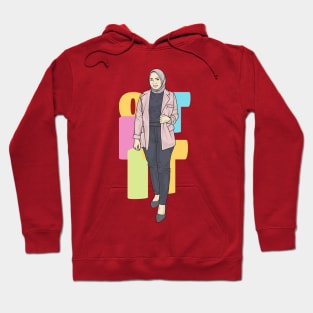 Girl In Office Oufit Hoodie